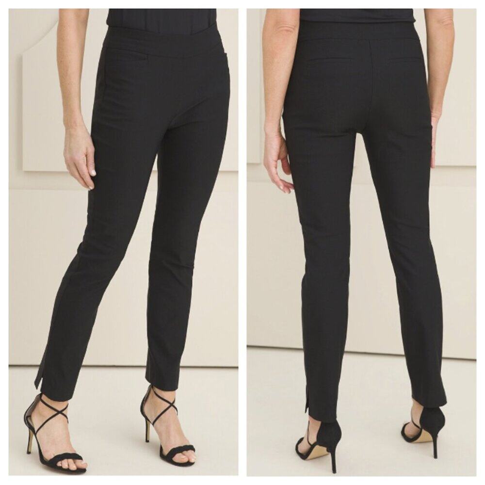 Chico's Women's So Slimming 360 Brigitte Ankle Pants Black Size 6